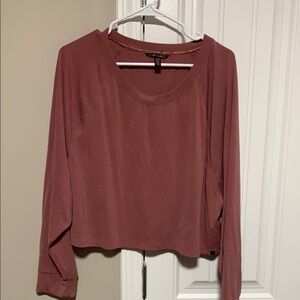 Women's Pink Long Sleeve Top